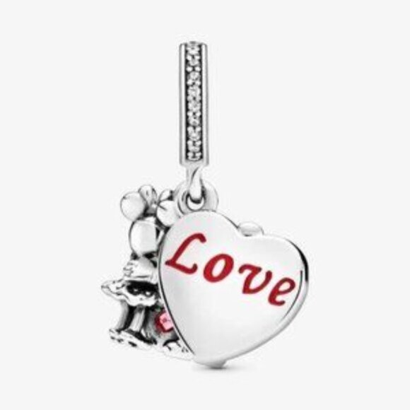 Disney Mickey & Minnie Mouse Love Dangle - Picture 2 of 5